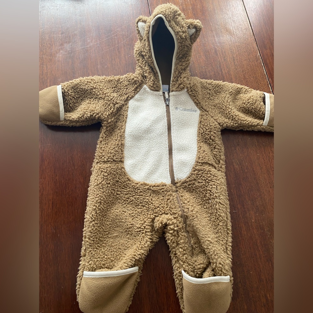 Columbia Brown and Cream Kids One Piece